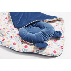 Набір конверт-плед з подушкою Twins Bear 9064-TB-09, dark blue